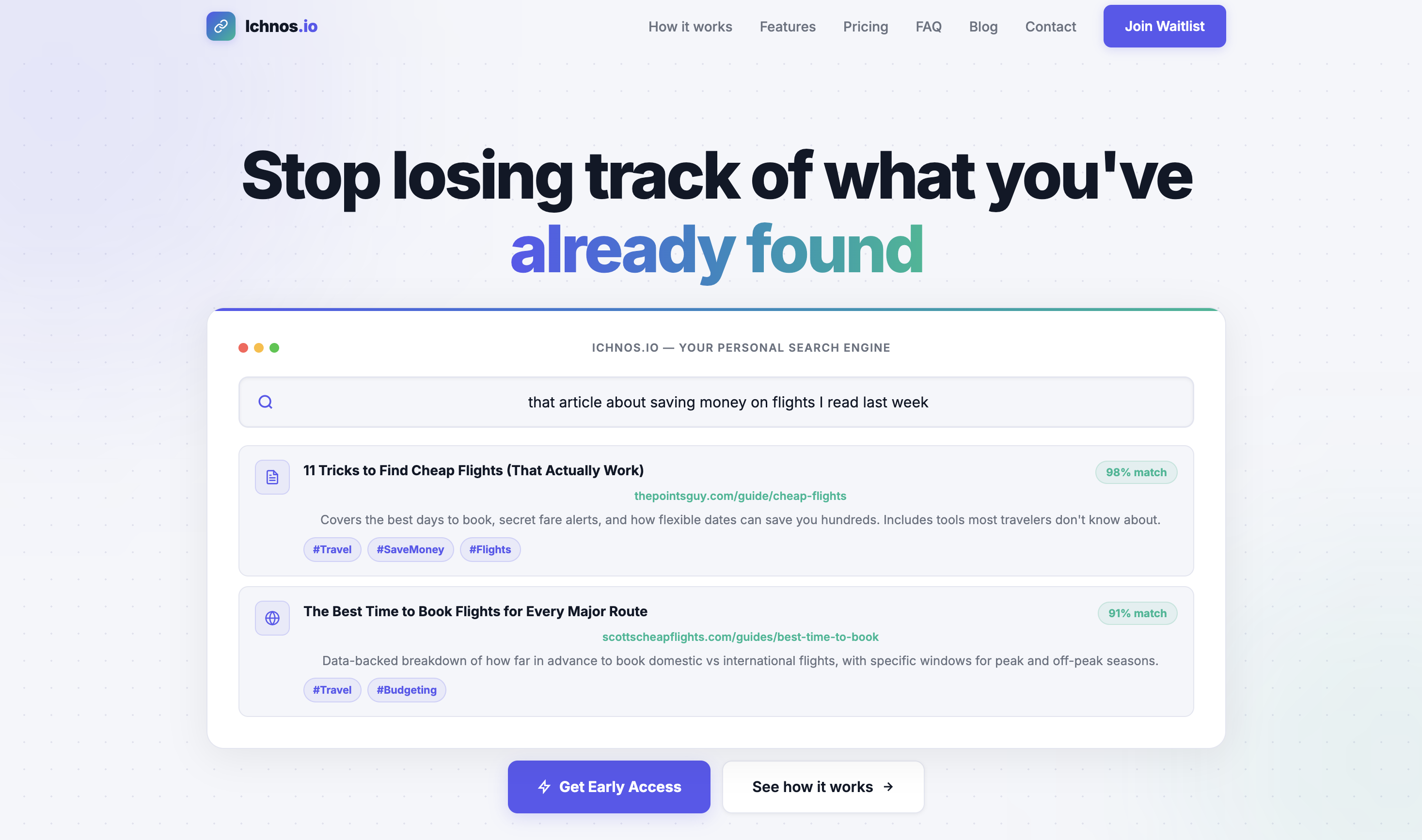 Introducing Ichnos: A Better Way to Save and Find What You Read Online
